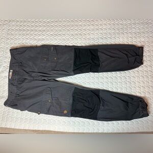Fjallraven Mens Vidda Pro Ventilated Trousers 36xLong - Black on Charcoal